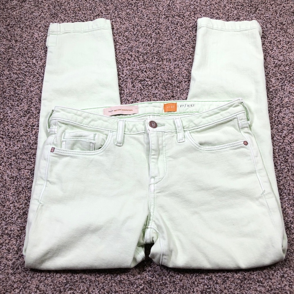 Pilcro & the Letterpress STET Mint Jeans Sz 27